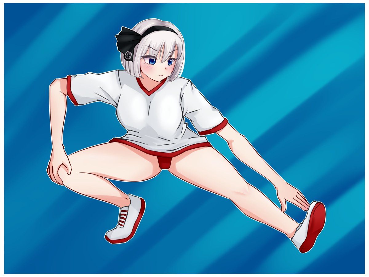 Hisokami_'s tweet photo. ようむ #東方Project #東方 #魂魄妖夢 #体操服
https://t.co/Jv3DXRcHoC https://t.co/hZPPCWnk0z