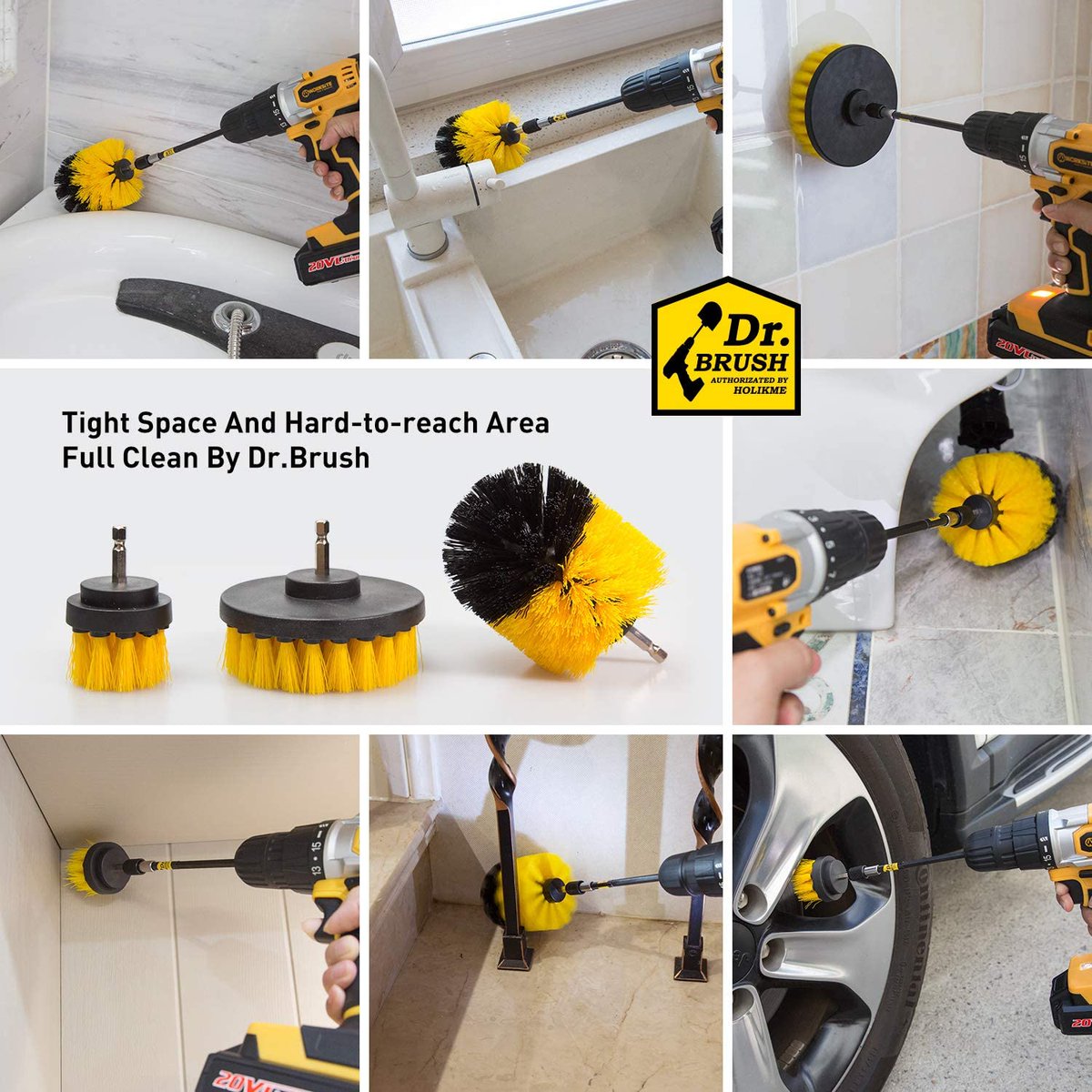 techgadgetsmith's tweet image. Drill Brush Power Scrubber Cleaning
 Extended Long Attachment Set All Purpose Drill Scrub Brushes Kit for Grout, Floor,

BrandHolikme

Item Dimensions LxWxH6 x 6 x 3 inches

Handle MaterialStainless Steel

amzn.to/3FDxVrM

#brand #power