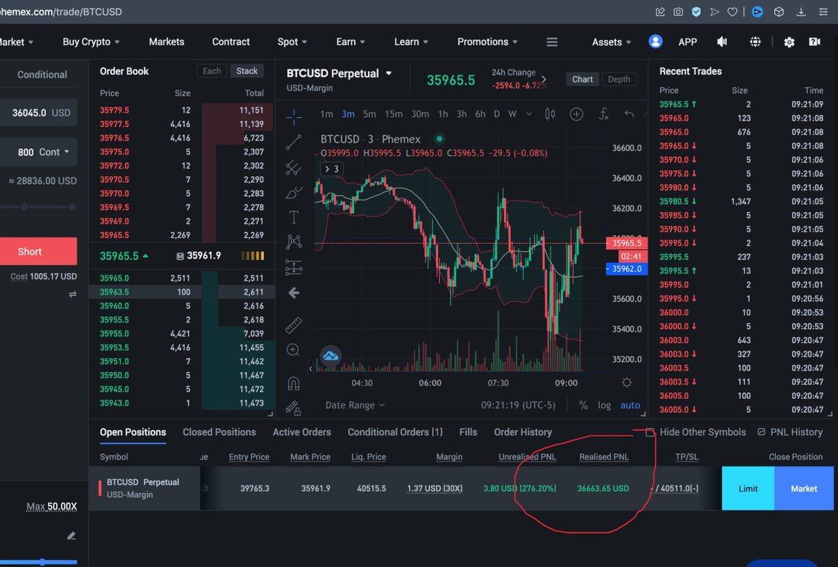 CrashiusClay69's tweet photo. While all these guys out there who claim to be traders (but never show their trades), and all these guys who claim to have "called it" by saying price could "possibly" go down, but it could also go up. #CrashTraders shorted and made over $190k in the last 3 weeks. All In REAL⏳ https://t.co/he3yVYcwsZ