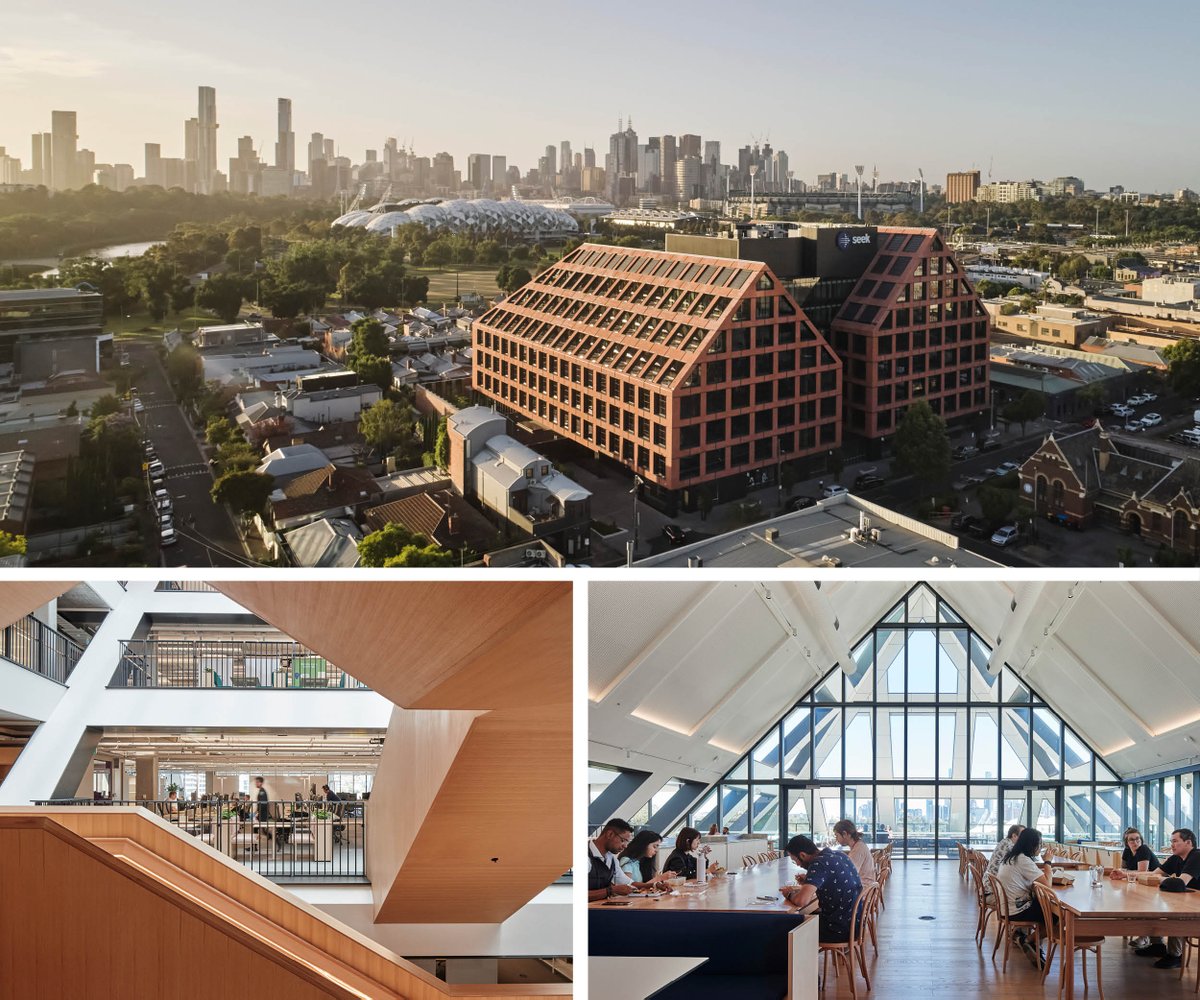 HASSELL_Studio's tweet image. The new global HQ of @seekjobs is an ultra-flexible 'contemporary warehouse' designed to capture the company's unique culture, from top to bottom. 

Learn more about the project here: hassellstudio.com/project/seek-g…

#officebuildings #flexibleoffice #workplacedesign #officedesign