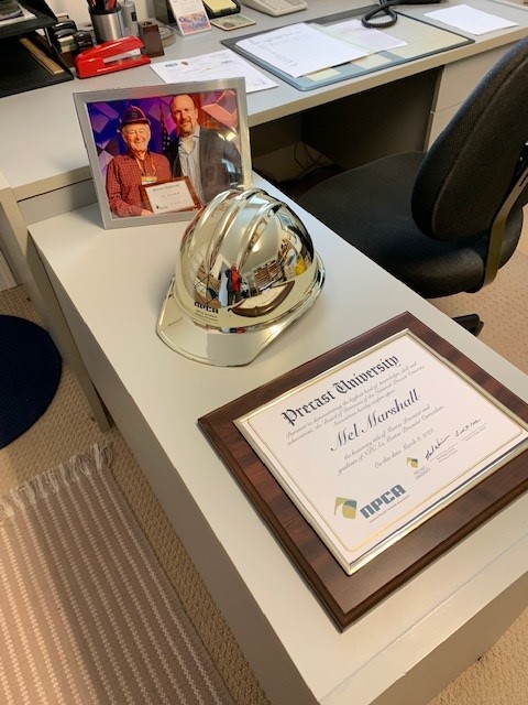 CaPrecastAssn's tweet photo. Congrats to Mel Marshall for the recognition of his influence on the industry! He's featured in Precast Inc. and was awarded Master Precaster. We are proud that is  the instructor for CPCA's Production School in California. https://t.co/iXETjCPTRe