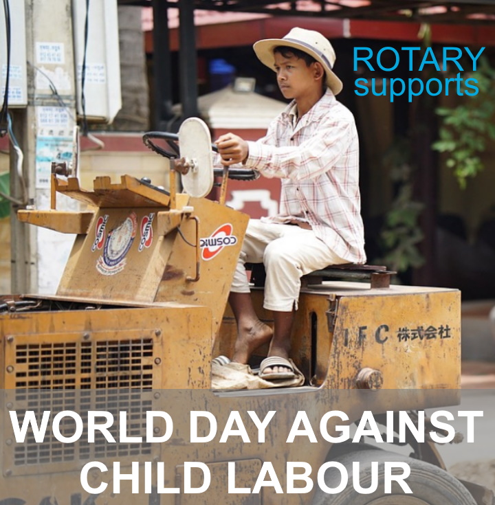 RotaryTorWest's tweet photo. Every year on June 12th, the UN campaigns against making children aged 14 or below work. This initiative  strives to eliminate child labour and encourage companies and governments to create strict policies around it.  

#rotary4good 

https://t.co/cD3tVIn2cD https://t.co/TomdHTMYHU