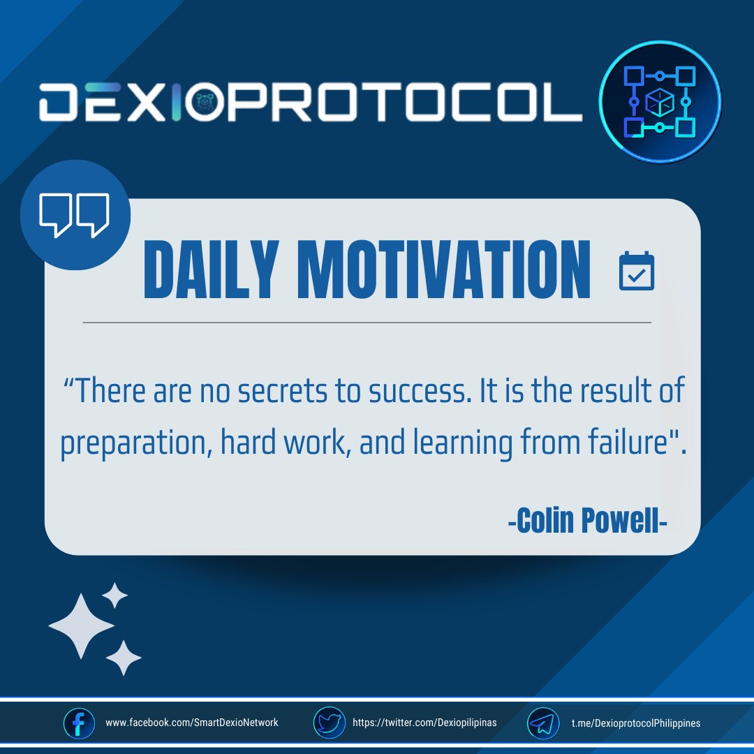 DEXIOPILIPINAS's tweet photo. Success isn't about being the smartest or the luckiest or the most talented. It's about learning from your failures, working hard, and having perseverance.

#DailyMotivation https://t.co/tXw1dgTxrS