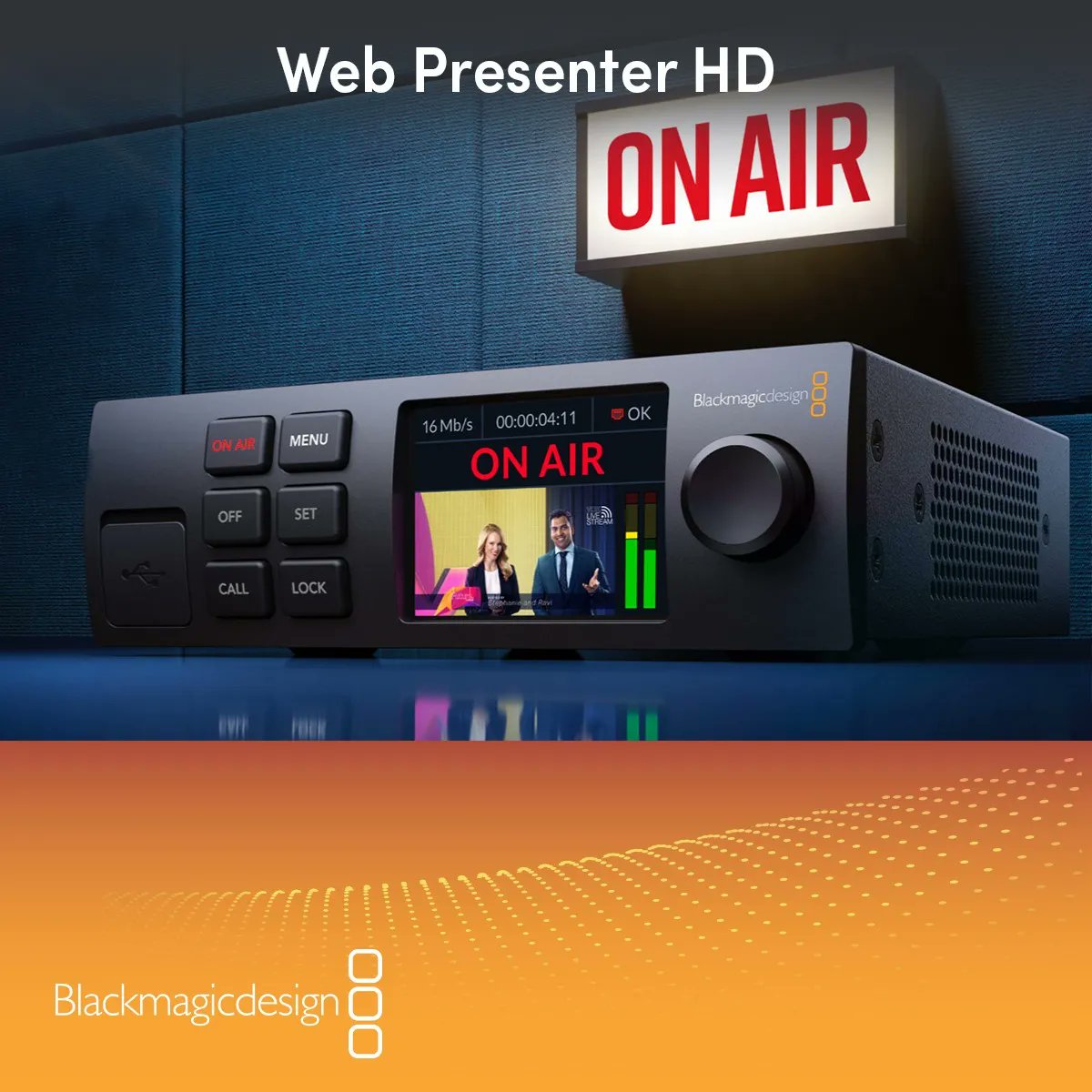 simplementeMX's tweet photo. Quieres transmitir en directo cualquier señal SDI 12G por Youtube, Facebook o Twitter, con el nuevo Web Presenter HD de @Blackmagic_News es posible transmitir en directo a través de un teléfono móvil 4g o 5G. Disponible en Simplemente.
#VentasSimplemente #webpresenterhd https://t.co/vLN0cU1STF