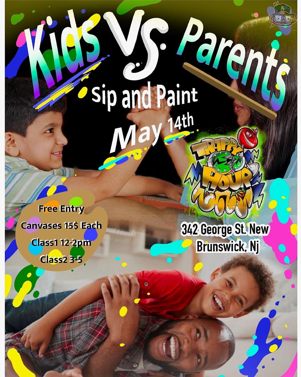 New Brunswick City Center on Twitter "Kids VS Parents Sip & Paint 🎨🎨 This weekend, visit the