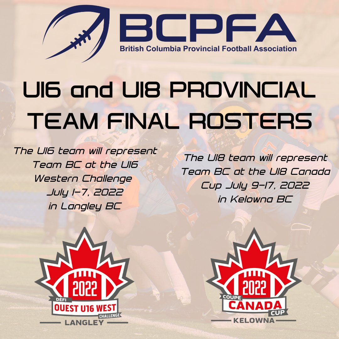 FootballBC_'s tweet image. BCPFA is proud to announce the Top 40 + Reserves for our U16 and U18 Provincial Teams!
Check out our website for details
bcpfa.com