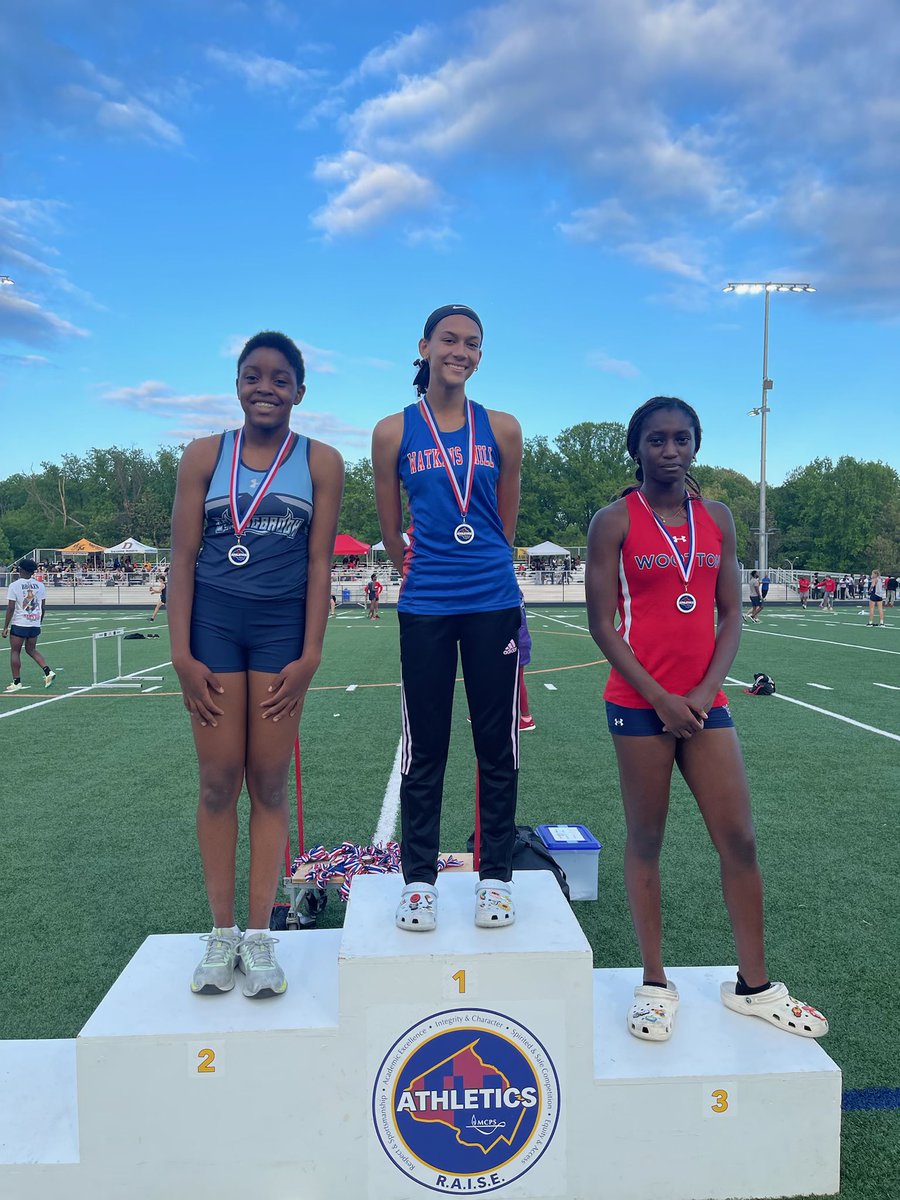 Coach_Steven's tweet photo. Congrats to Ella Rishell of Watkins Mill HS for placing 1st in her 400M Dash in today’s Championship Meet, which she PR’d @ 59.52. 🥇 https://t.co/oQccQZGpdA