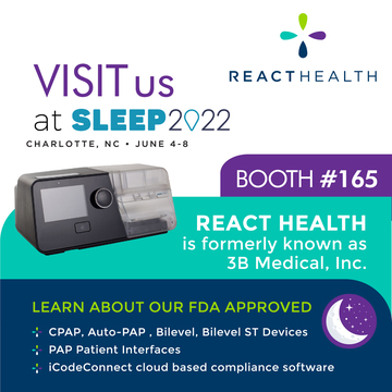 React_Health's tweet image. Visit React Health at Booth 165 APSS in Charlotte! #cpap #obstructivesleepapnea #reacthealth #apss
