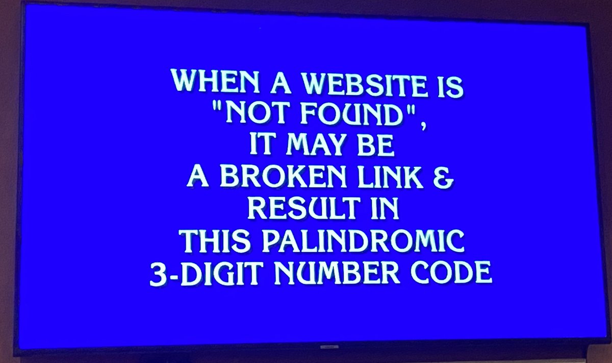 InfoSecSherpa's tweet photo. $1,000 clue on Jeopardy https://t.co/8AJxpZOZ4U