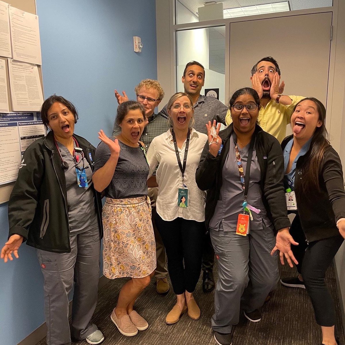 BCMPedsRenal's tweet photo. Our 1st yr fellows are all grown up & excited for 2nd year! 🤩 So many silly memories: 1st day of bootcamp 🥾, 1st year fellows retreat 🏝, & ridiculous moments with co-fellows! 🥸 LOVE our rowdy bunch! 🥰🤪 #theKidneyBeanCrew #teamLungFish #BestCoFellows #willWorkForKolaches https://t.co/a5QeYSOQnB