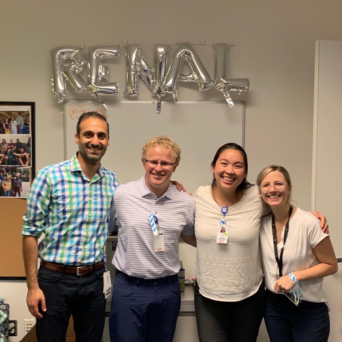BCMPedsRenal's tweet photo. Our 1st yr fellows are all grown up & excited for 2nd year! 🤩 So many silly memories: 1st day of bootcamp 🥾, 1st year fellows retreat 🏝, & ridiculous moments with co-fellows! 🥸 LOVE our rowdy bunch! 🥰🤪 #theKidneyBeanCrew #teamLungFish #BestCoFellows #willWorkForKolaches https://t.co/a5QeYSOQnB