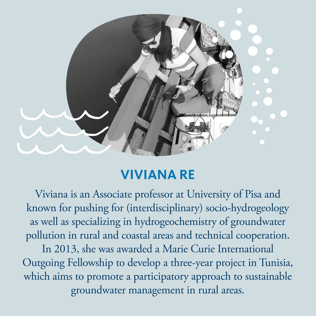 siwi_water's tweet photo. Meet @biralnas 👋

Viviana believes strongly that "we need to start considering people as part of the solution for groundwater protection," and advocates for the relatively young discipline of 'socio-hydrogeology' - an approach which bridges the gap between science and society https://t.co/YoEYMlnrUT