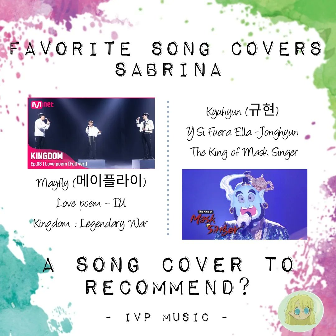 InVisionPub's tweet photo. IVP Team takes an artistic break for today and recommends 12 covers we love by Korean Singers 🎶 

Onto to Sabrina's recommendations 

#InVision #InVisionPublishing #Music #Mayfly #LovePoem #Hoppipola #WakeMeUp #Stay #BlackPink #Jonghyun https://t.co/n1RJD5fbTX