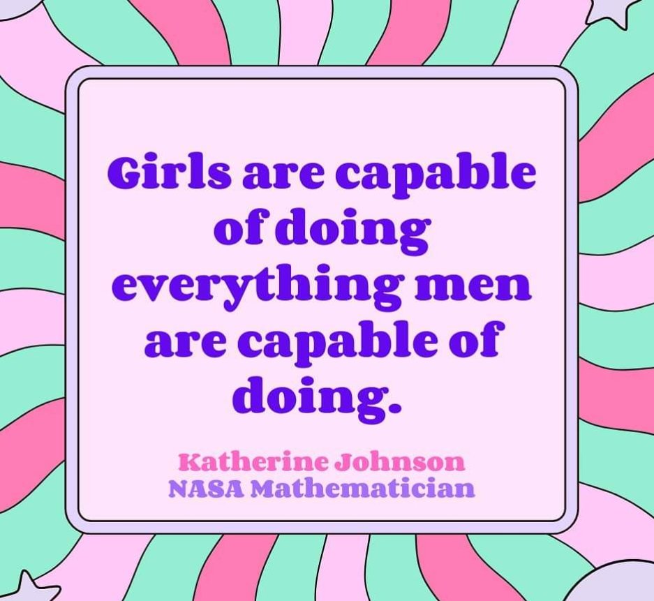 BossChicksNft's tweet photo. Here's your @BossChicksNft
 quote of the day

"Girls are capable of doing everything men are capable of doing"

Katherine Johnson https://t.co/mMQIl3OmG4