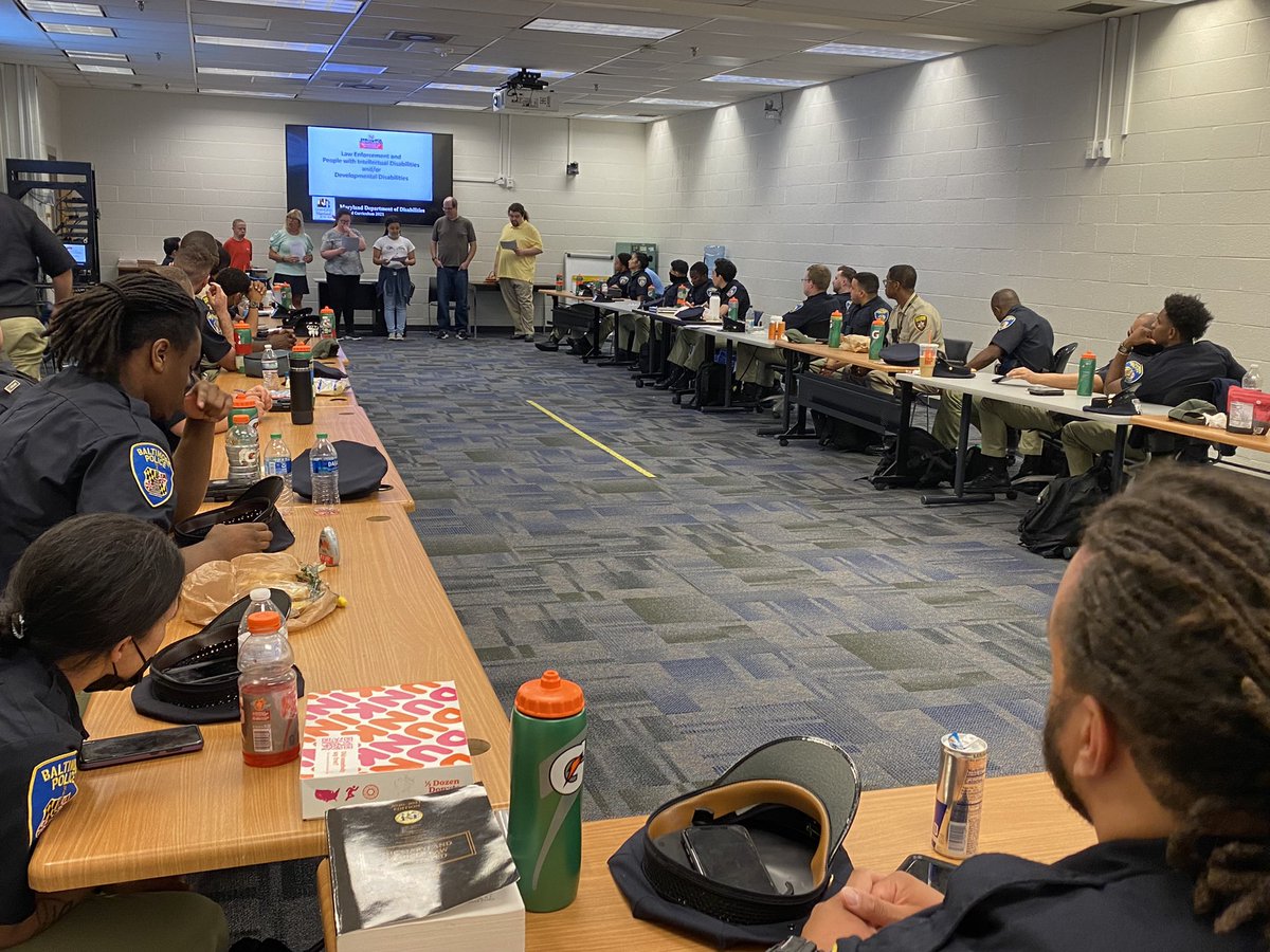 LeahKSaal's tweet photo. Academy training @BaltimorePolice today. #expectability @LoyolaEducation https://t.co/BXSQceqDje