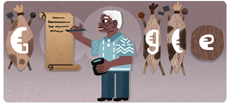 Google honours Mazisi Kunene with a doodle on what would have been his 92nd birthday. 

First time I'm learning about him.

https://t.co/dv4PDXMUOV https://t.co/GUCXErKpHY