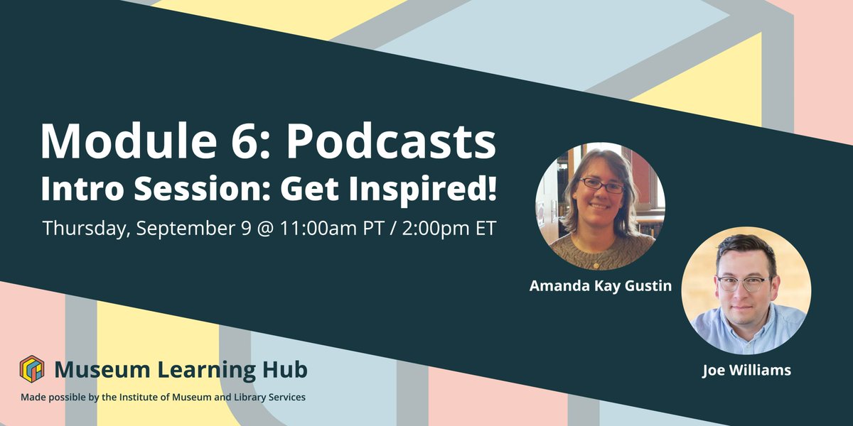 Has your #museum considered making a #podcast? Get inspired by the talented museum professionals behind the ‘5 Plain Questions’ and ‘Before Your Time’ podcasts, each produced through careful planning, collaboration, and creative grit!

Watch and learn at: museum-hub.org/podcasts-get-i…