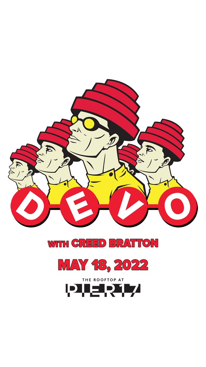 creedbratton's tweet photo. Hey gang. I’ll be joining Devo @Pier17NY next Wednesday, May 18 in NYC. Come check us out. https://t.co/8TqxFyYQ2z https://t.co/uhdRPibpxJ