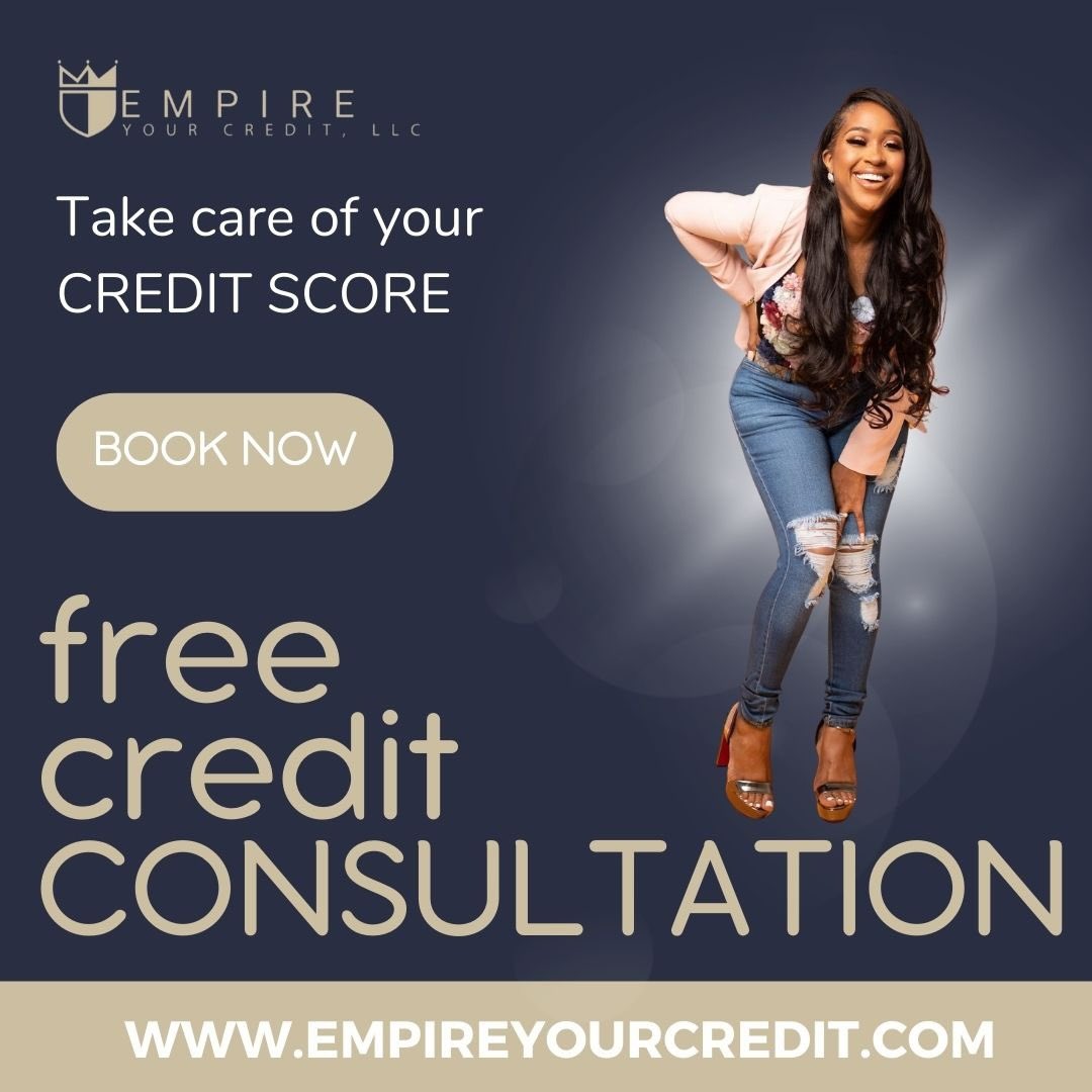 EmpireYouLLC's tweet photo. Free Credit Consultation!

Learn more about Credit and how to improve it!
Take the first step towards financial freedom. 
Schedule your FREE Consultation here: 
https://t.co/ubzpMW4gI5

#taxday #financialfreedom #creditrepair #empireyou #debtfree #credit #creditrepairservices https://t.co/X25cOglDe8