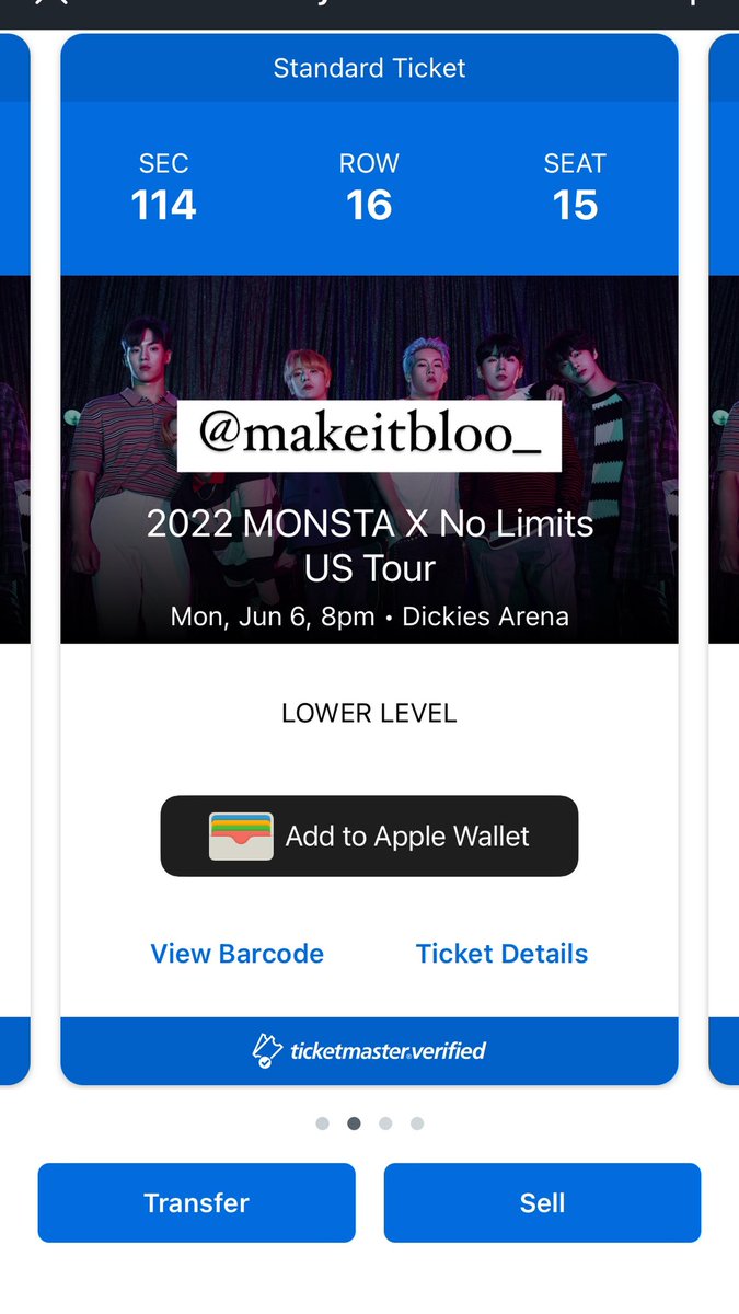 makeitbloo_'s tweet photo. selling 2 monsta x tickets for fort worth 
$100 each 
pls dm i rlly need to sell these https://t.co/FLMOforG89