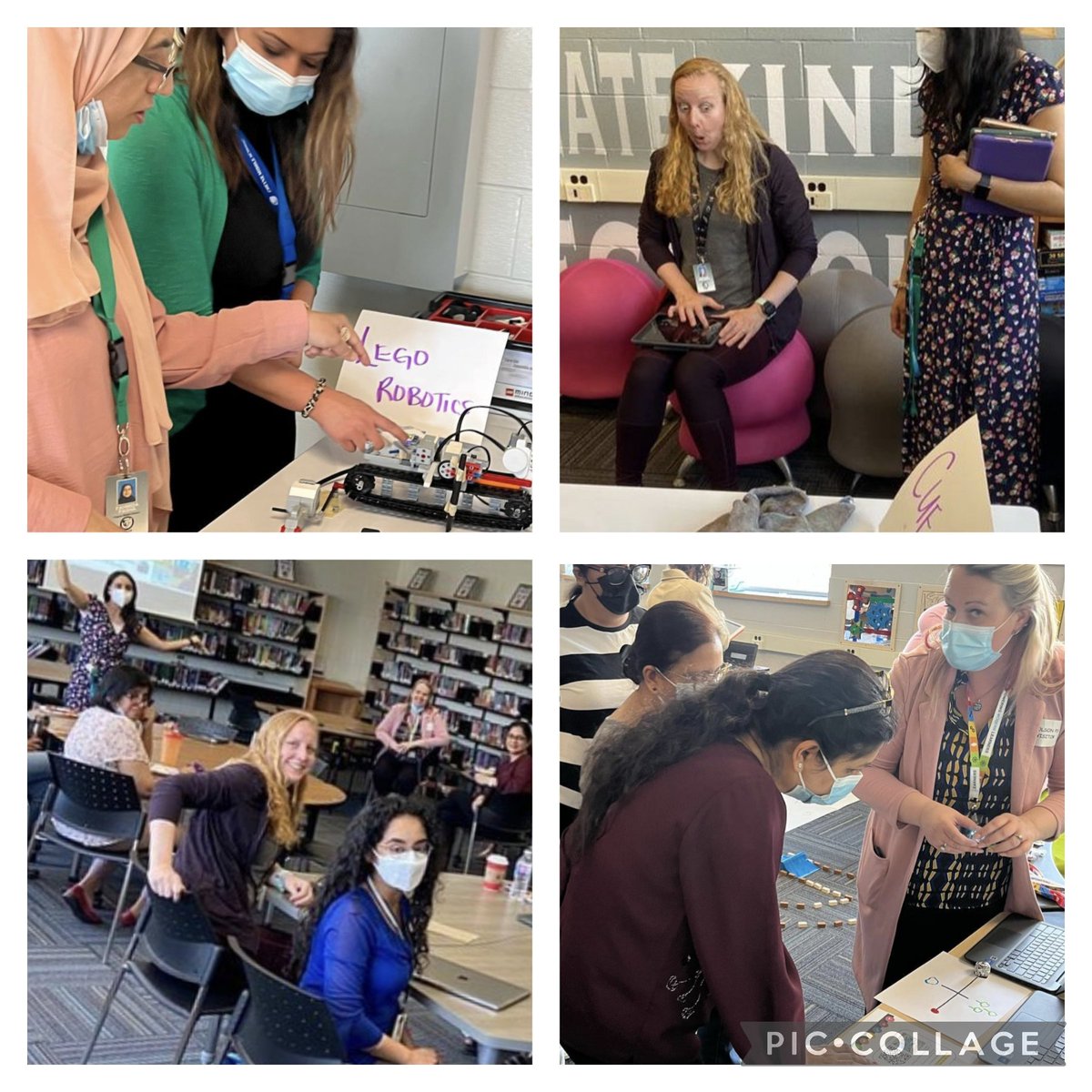 MmeCoulson's tweet photo. Today's Lunch &amp; Learn on #CRRP within MST in the Makerspace @Cheynecheetahs was a great deal of fun! Way to go #Cheyne educators! #PeelEML @PeelSchools https://t.co/CN0CagdX9k