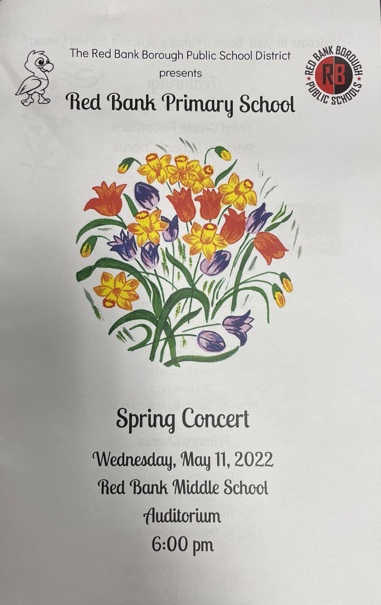 rbpsEAGLES's tweet image. Primary School’s Spring Concert is in the books! 🎤 🎼 Great performances by our Strings, Recorders &amp;amp; Chorus students!! #soproud #springconcert2022 @DreamBigRB @RedBankSup @rbpsmusic #RBBisBIA