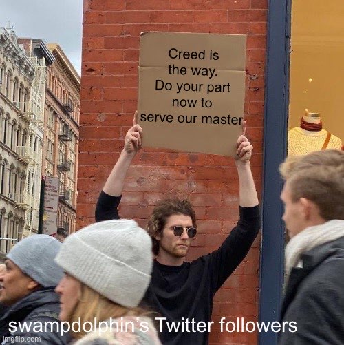 swampdolphin_'s tweet photo. Win an @AlienChickenNFT whitelist spot by winning our meme contest. Sacrifice yourself to Daddy Creed 🛐 The contest ends TODAY 5/11 @ 6p PT / 9p ET / 2a GMT

Join 🛸 https://t.co/FGHqflwM6J

#NFTdrops #NFTs #NFT #NFTWhitelist #NFTCommunity https://t.co/HWncKUEFZ7