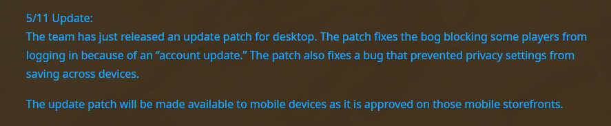 Re: [問題] 帳號需要更新，請重新啟動遊戲