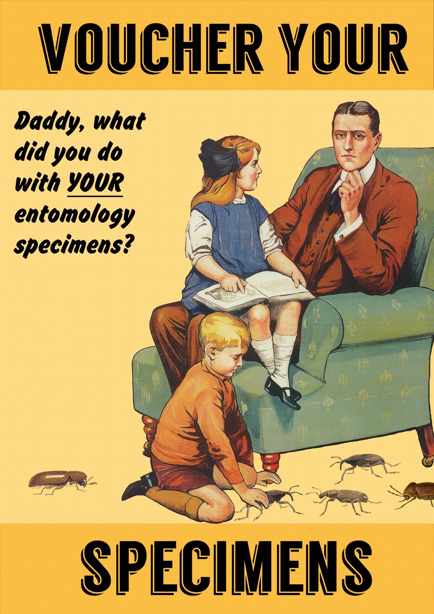DrJordanBailey's tweet photo. I've made some more posters to remind you all about the importance of accessioning your specimens! This time for #entomology. Print them off yourself or buy prints from Redbubble. #collections #specimens

https://t.co/HkA4DsXSFG https://t.co/SAxavIHbzi