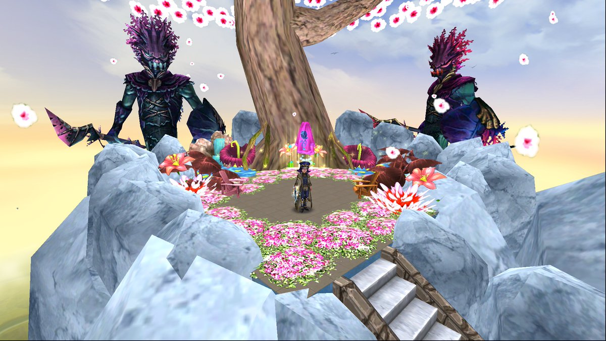 DuckybubArtemis's tweet image. Inside my Heavenly Palace is a peaceful estate full of lush landscapes, and imposing mountains. Under "All Natural" #Wizard101CastleTours 💜