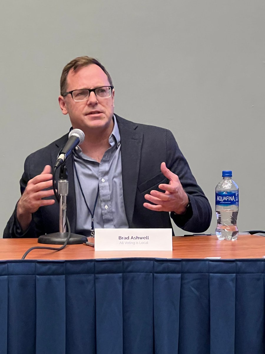 VotingIsLocal's tweet photo. Love to see our Florida State Director @Brad_Ashwell discussing election protection and administration at @AmericaVotes #AVSummit22 https://t.co/mOEDZ3kg5U