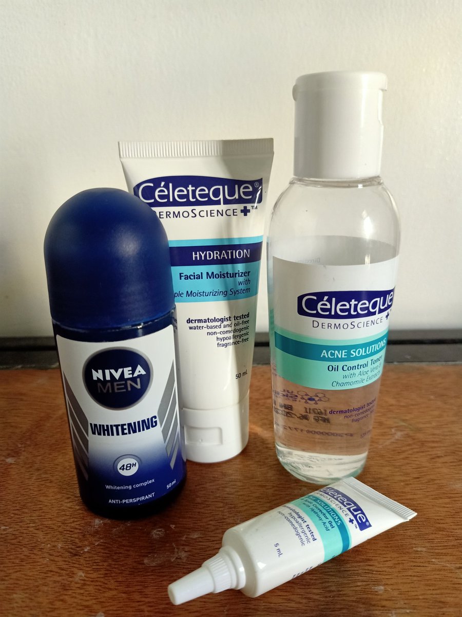 Finn435's tweet photo. Skin and body care routine. https://t.co/f7tIyq1iwf