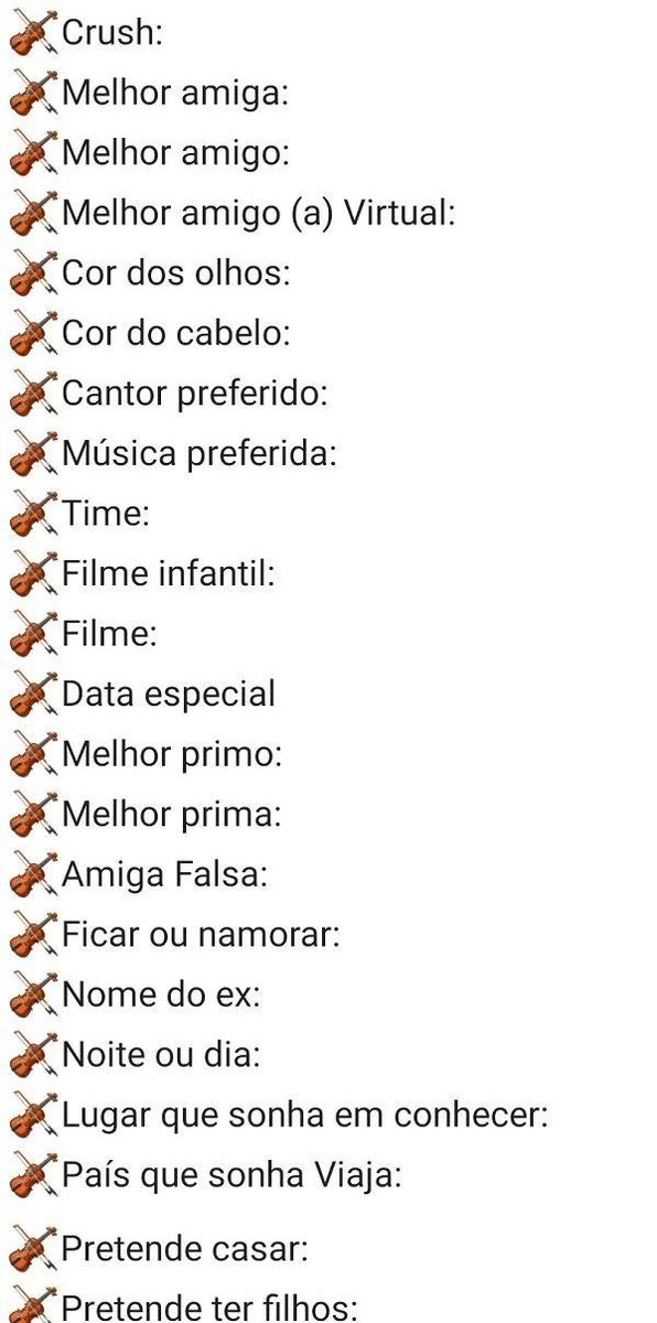 Fala um número que te respondo uma perguntinha sobre mim✨💕
