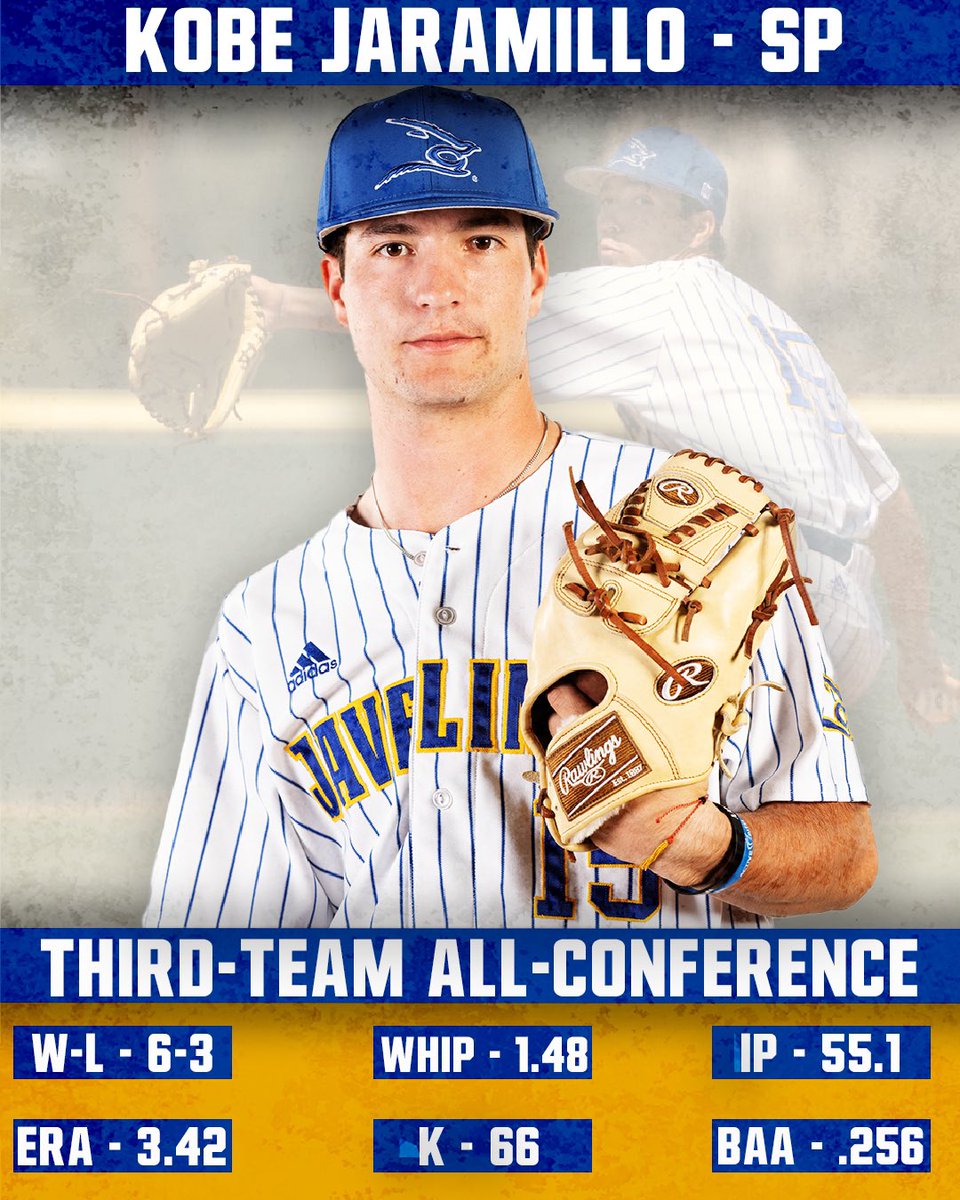 JavelinaBSB's tweet photo. Four land on the All-LSC third team including @Logan_Garza34, @kobejaramillo27, and @coltontaylor37 from the pitching staff, along with our resident left fielder Jake Chapman! 

#BackThePack #GoJavelinas https://t.co/KFotcdFbxu