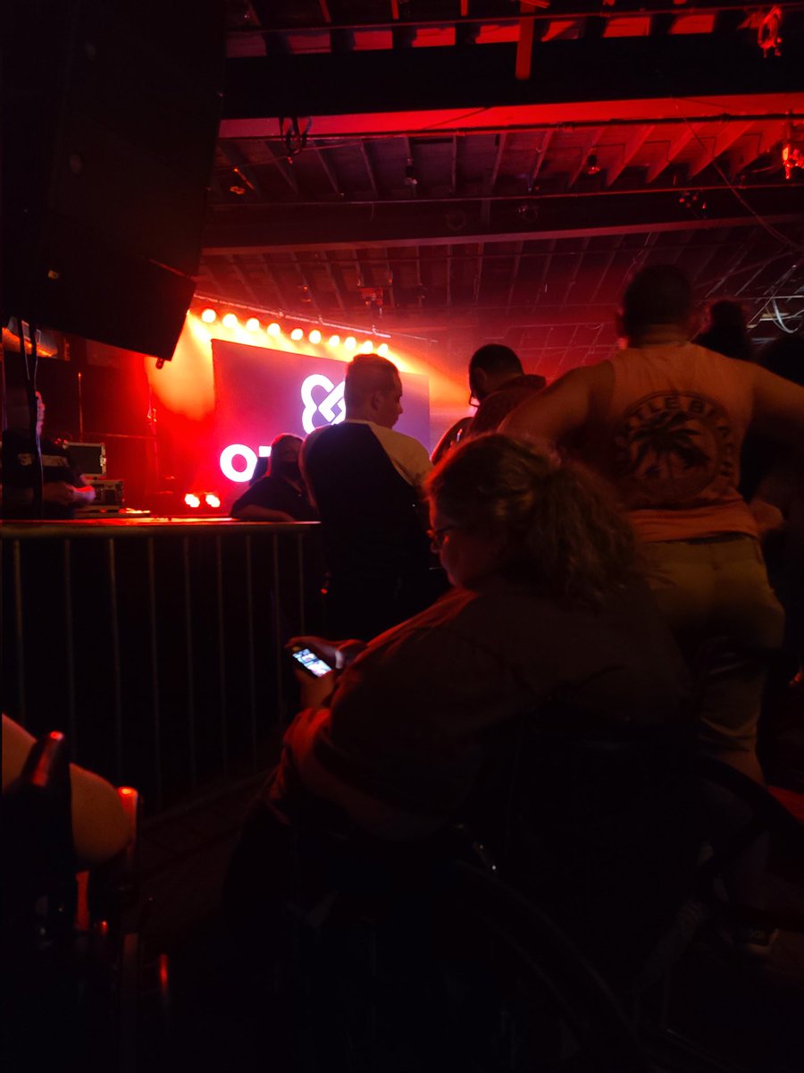 m_mcsherry's tweet photo. Here I sit, where staff said I was lucky to even have a seat at a general admission show. Typically seating would not be an issue but as someone with a disability I need to sit. As a disabled veteran I always check ADA policies for my own safety. @canneryballroom https://t.co/4mh2iuQqoc