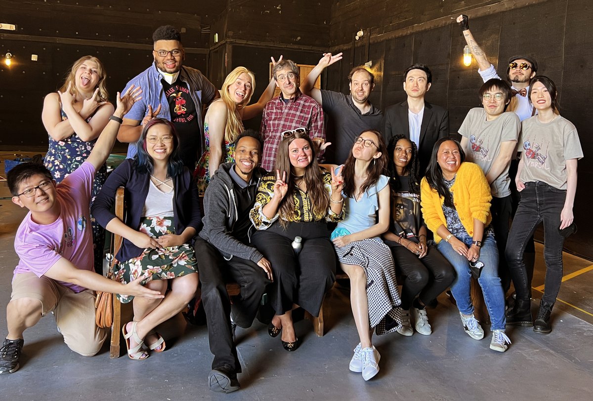 How it started / how it's going
(First week of grad school with <a href="/GameDesignWkshp/">Game Design Workshop</a>, taken August 30, 2019 / our graduating <a href="/USCGames/">USC Games✌</a> MFA cohort with @Martzi13 and Laird, right after striking our thesis show, taken May 11, 2022)