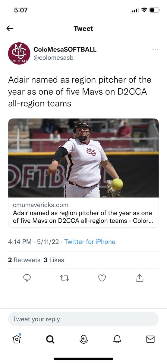 rec117's tweet photo. Super Proud of this badass! ⁦@paigeyadairr⁩ First back to back RMAC POY and First regional POY from the RMAC! What an amazing 17 yr college career you had! Now you can leave so the better ones behind you can play. 😉. Take that catcher with you. #statpadders https://t.co/UGoSDVr27a