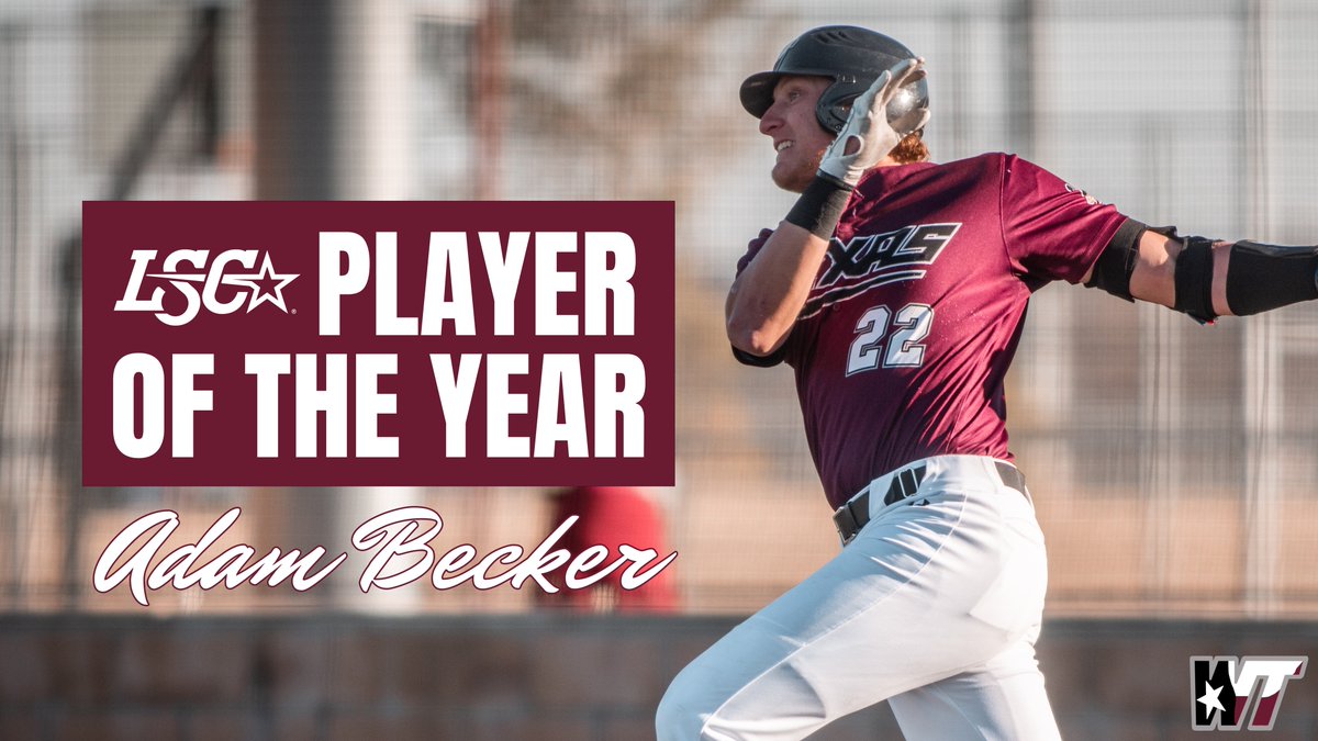 WTAMUBaseball's tweet photo. 2022 @LoneStarConf Player of the Year Adam Becker

#BuffNation | #WeTrust https://t.co/IDmmnU4rj1