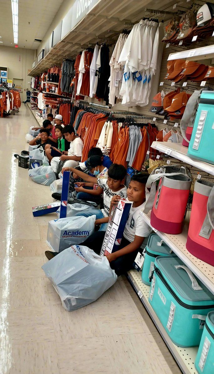 msrogers23's tweet photo. Thanks to generous donors each athlete was able to choose $250 of athletic equipment, clothing, &amp; shoes. The kids were so excited and grateful. Thank you, @UTexasNLP . #HookEm 
@WooldridgeElem @BGCAustin https://t.co/EcbUwT2XwJ