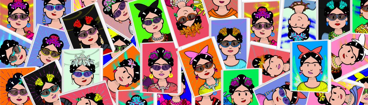 NftFrida's tweet photo. NFK Non-Fungible Frida Kahlo Minting Now. 7115 NFT’S @ .0715 ETH Discord @ https://t.co/iZtYA3RmDx Website @ https://t.co/o6jiC7Vrdn opensea @ https://t.co/pYvbzLiRoY https://t.co/mGT7Ty7Dev
