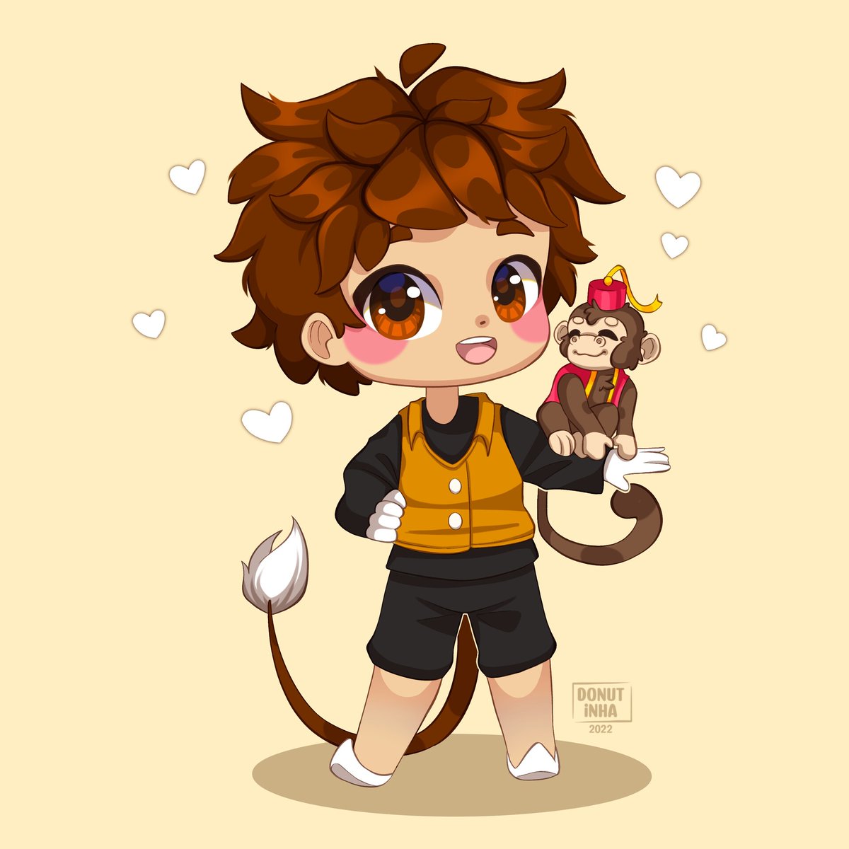Eu e Juca, passando aqui  para dá um "Oi" para vocês. 🐒♥️

Obrigado <a href="/DonutinhaHB/">Donut 🍩</a>! Esse chibi está belíssimo ♥️♥️♥️♥️