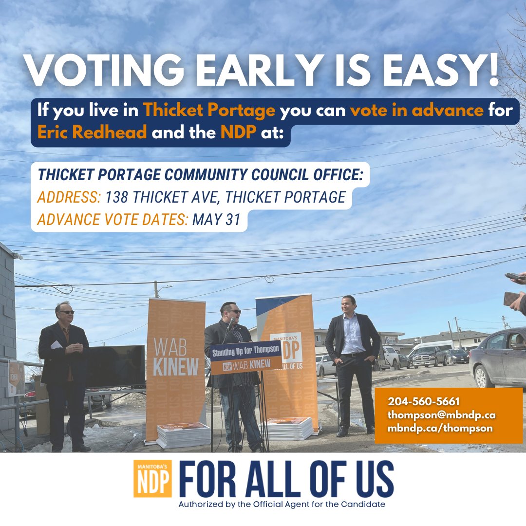 eric_redhead's tweet photo. These have been tough times for all of us. Manitobans are looking for hope and ready for a brighter future. To get there, we need a government that fixes problems, instead of making them worse.

Vote early and in advance!

#mbpoli 
#cdnpoli 
#thompson2022 
#manitoba 
#canada https://t.co/6YbU5Zkgoa