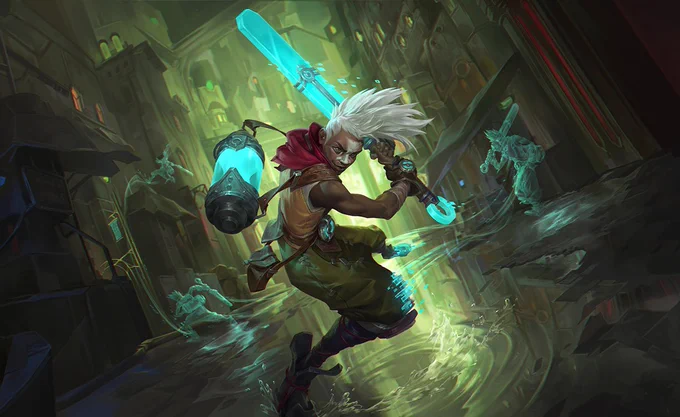 Ekko's Arrival Promo Art for Wild Rift 