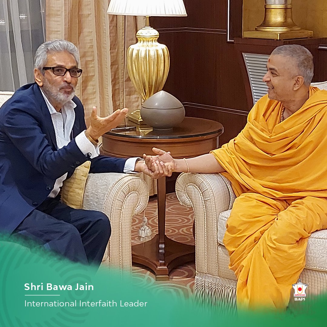 AbuDhabiMandir's tweet photo. We thank @MWLOrg for inviting us to the Forum on Common Values among Religious Followers. @BAPS was part of the first Hindu delegation invited to Saudi Arabia for a historic Interfaith Conference  that sent a signal of peace and harmony to the world from the Gulf. https://t.co/fnM84ur15R