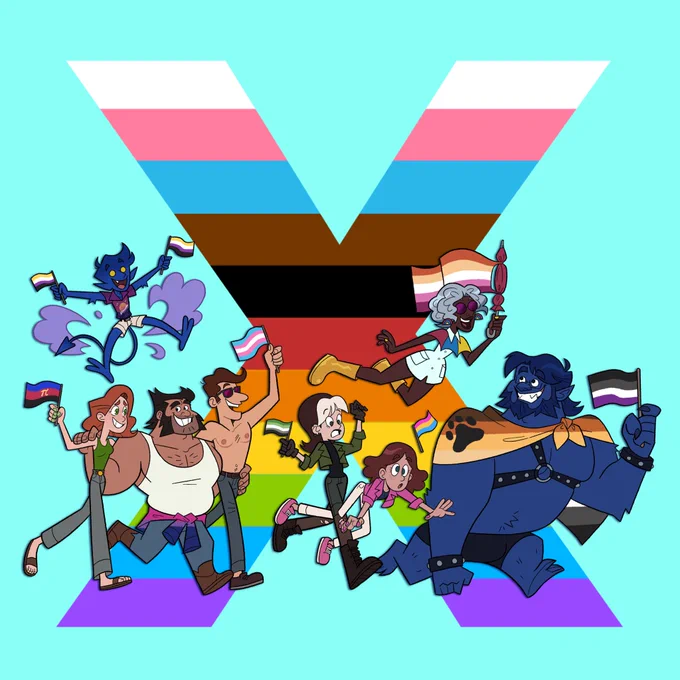 Adding a couple of extra characters to print this as a poster for this month's convention. 