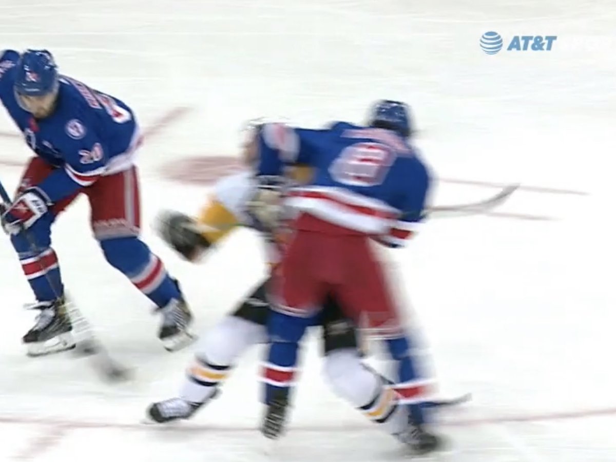 JShannonhl's tweet image. Trouba on Crosby…Point of impact.