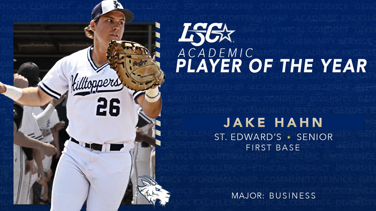 Congratulations to 2022 #LSCbase Academic Player of the Year Jake Hahn of <a href="/SEUAthletics/">St. Edward's Hilltoppers</a>! ⚾️

🔗 bit.ly/3lkWb8V