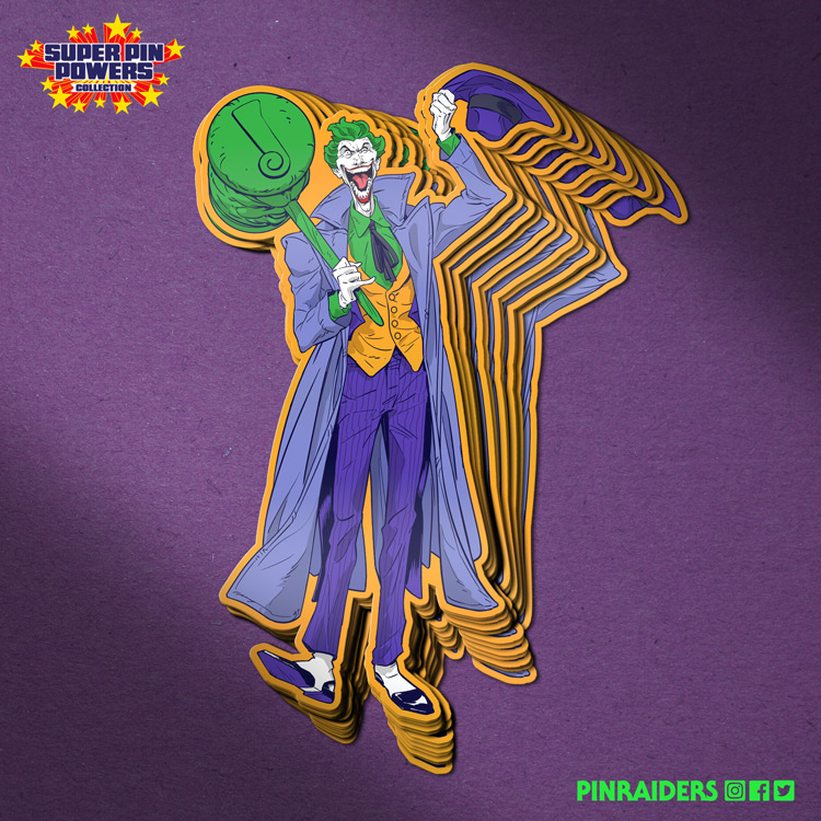 NEW PRE-ORDERS SAT MAY 14th
@ 9AM PACIFIC/12PM EAST

#SuperPinPowers continues with the second villain of Series 2, The Joker!
Madcap Mallet included plus a free sticker for Pre-Orders ONLY!

#PINRAIDERS

➡️ ESTIMATED TO SHIP AUG 2022