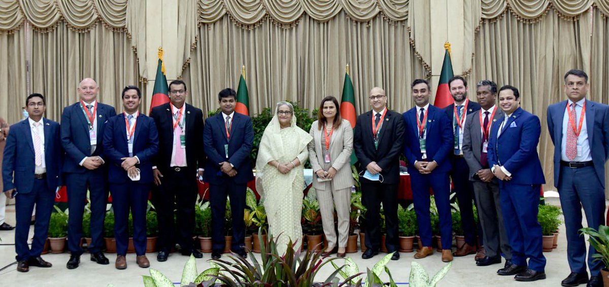 Delighted to have accompanied the inaugural @USBanglaTrade visit to Bangladesh, meeting with the Hon. Prime Minister Sheikh Hasina, Government Ministers & key business leaders as we explore the exciting partnership opportunities. Bullish on development.  #USBD50