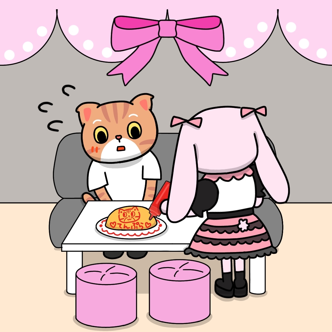 takamarutenpura's tweet photo. 【コンカフェに来たてんぷら】
実はこの前、制作メンバーで歌舞伎町の「舞々悪魔（まいまいでびる @Maideviofficial 」さんにお邪魔してきました！！内装も素敵でみるくちゃんみたいな可愛い子がたくさんいて、今後のストーリーの参考にもなりました😆💓
新宿に来たときはぜひまいでびへ！（勝手にPR） https://t.co/cRX8fw6gjS